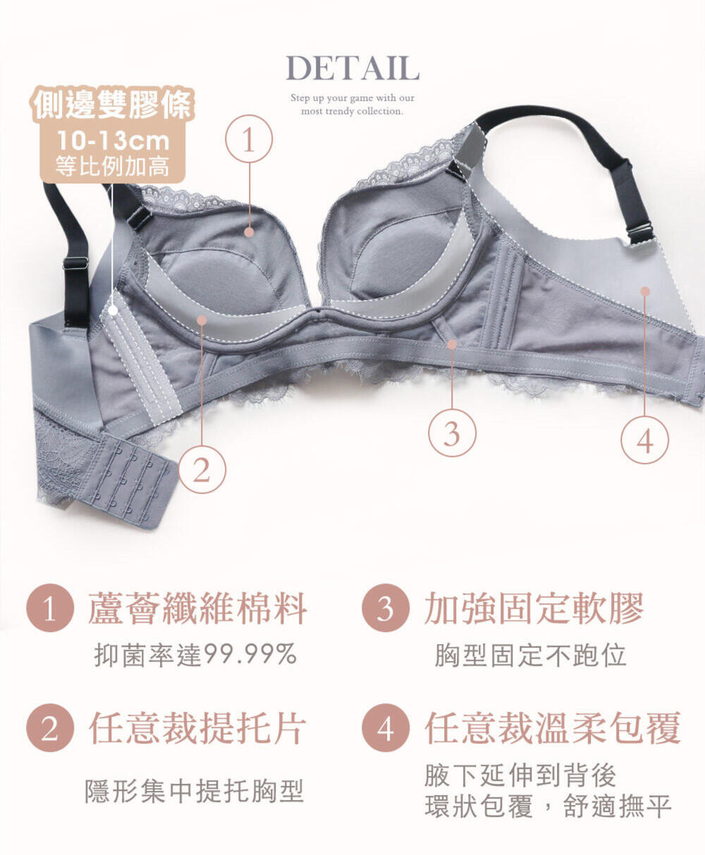 BRA302 無鋼圈【甜爆爆】包覆調整型內衣單件 7色