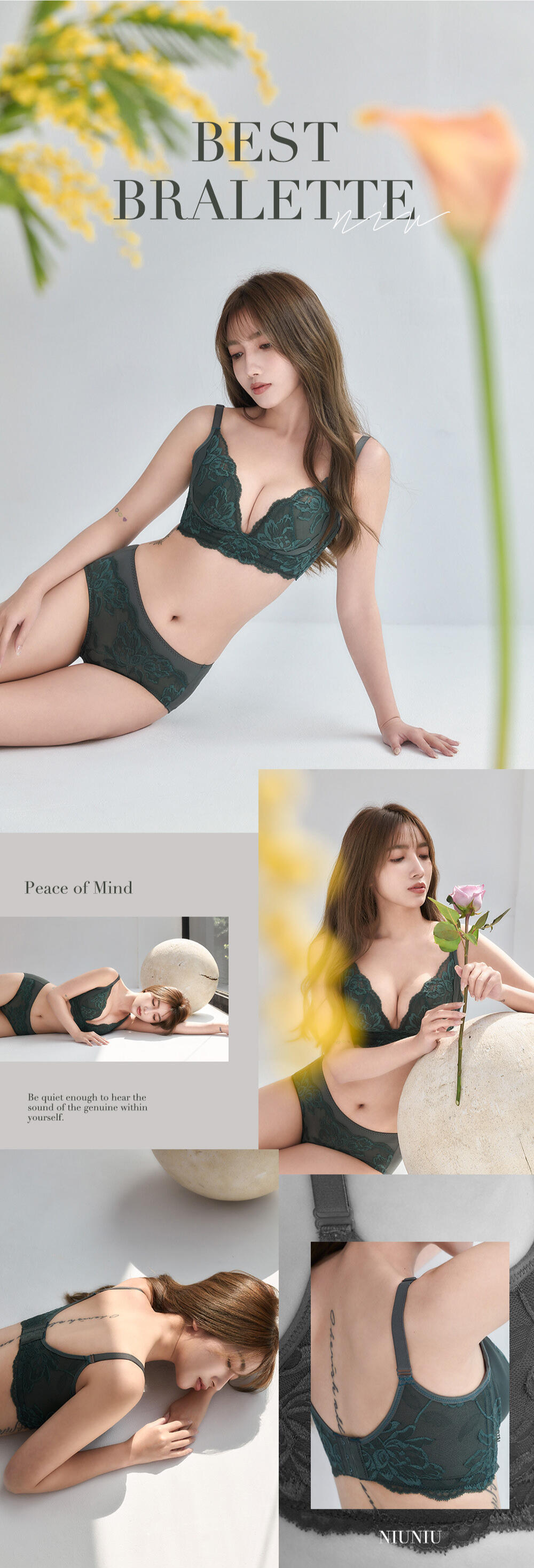 BRA279 無鋼圈【挺波】托高渾圓調整型內衣單件 5色