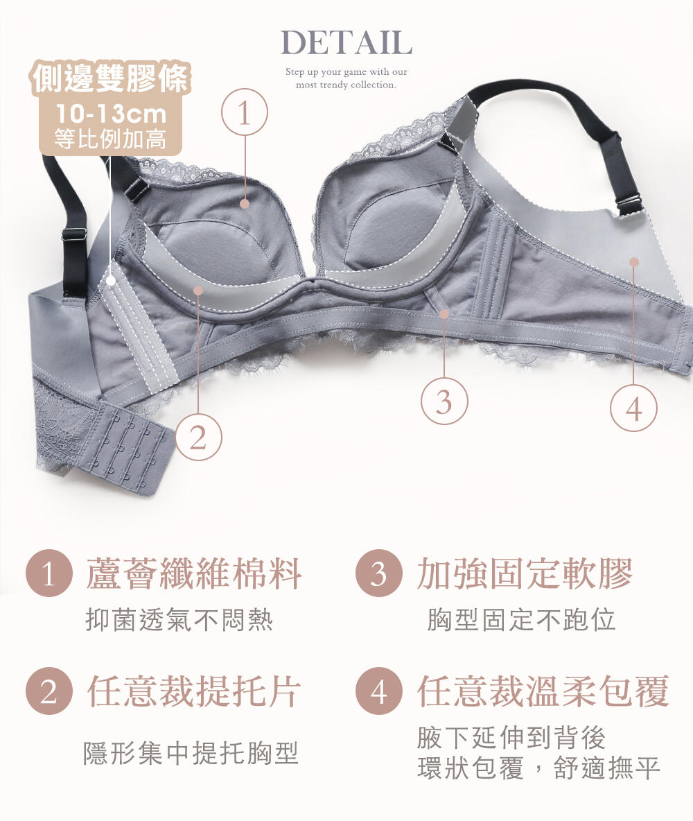 BRA302 無鋼圈【甜爆爆】包覆調整型內衣單件 7色