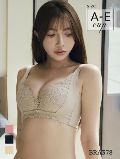 BRA378 無鋼圈【隱爆V】包覆調整型內衣單件 3色