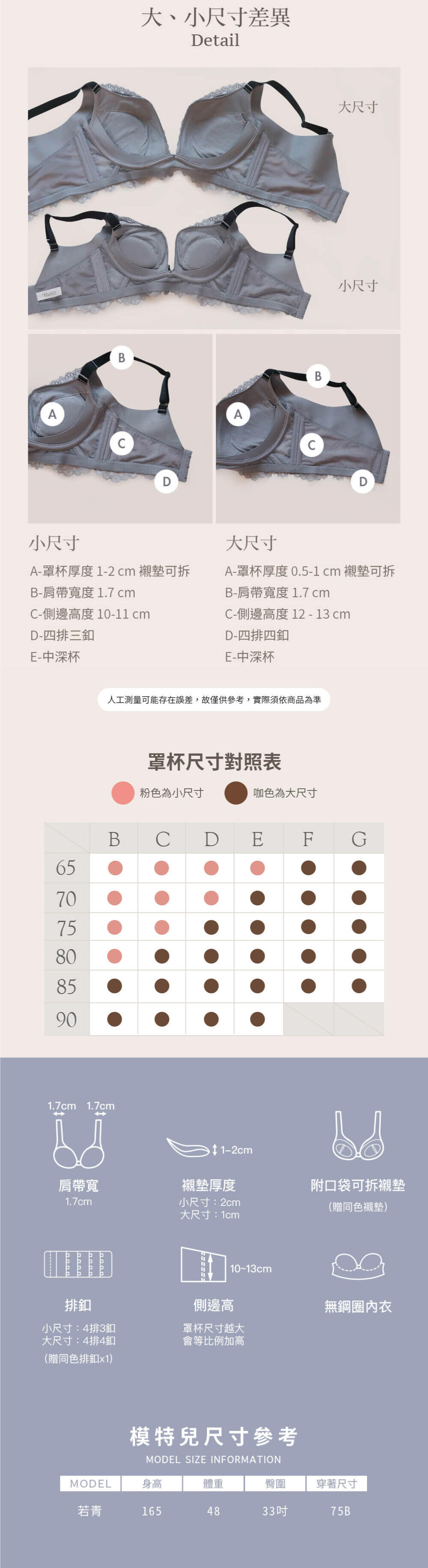 BRA302 無鋼圈【甜爆爆】包覆調整型內衣單件 7色