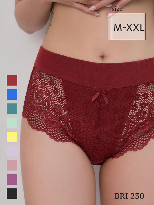 BRI230 養波波透氣包覆內褲單件 9色
